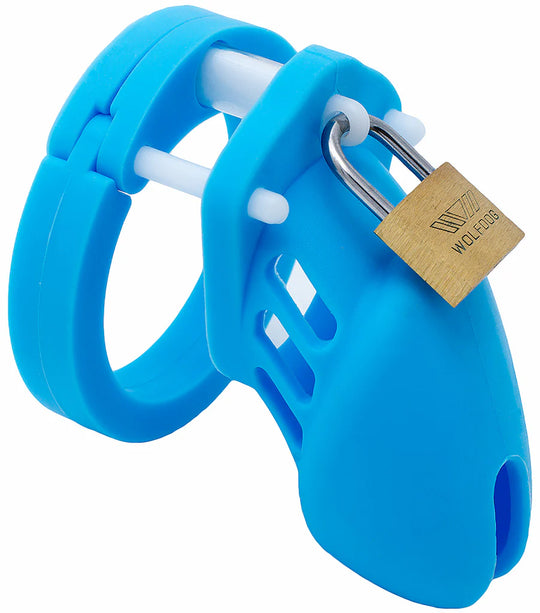 Male's Silicone Device Cage 2.76 inches and 3.74 inches long product view