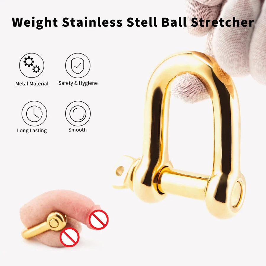 Screw Ball Stretcher Stainless Steel Golden, gallery view 2