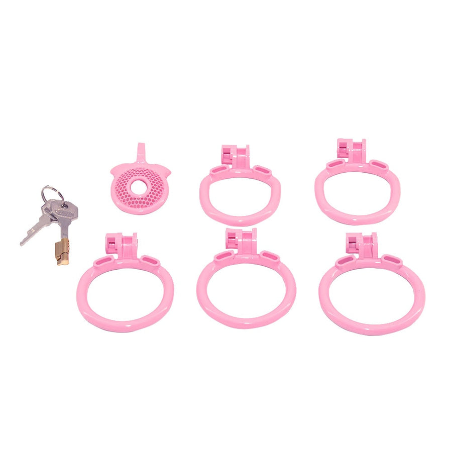 The Beginners Cute Pink Sissy Nub Chastity Cage, gallery view 3