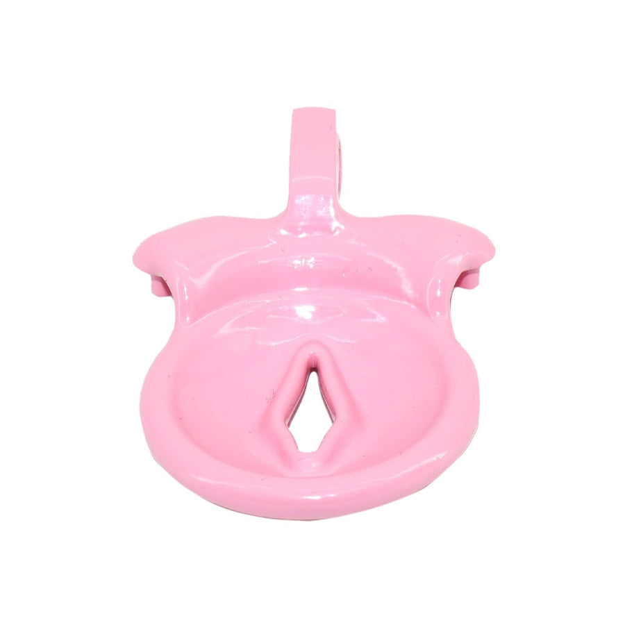 Sissy Pink Flat Clit Cock Cage, gallery view 4