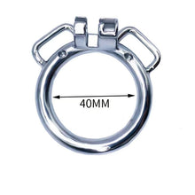 Lade das Bild in den Galerie-Viewer, Round Ring Curved Ring with Ears dimensions showing 40mm
