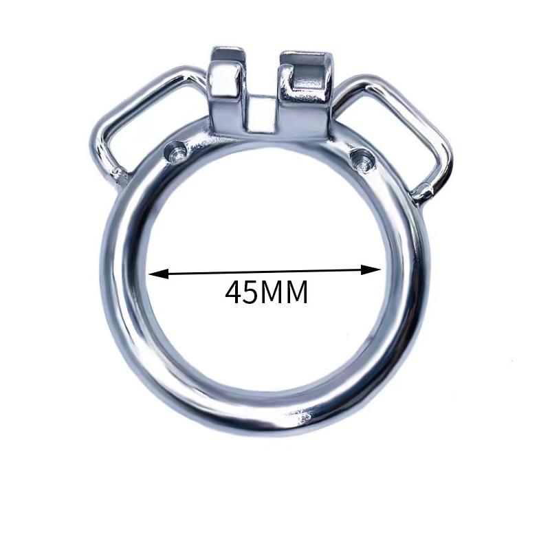 Round Ring Curved Ring with Ears dimensions showing 45mm