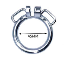 Lade das Bild in den Galerie-Viewer, Round Ring Curved Ring with Ears dimensions showing 45mm
