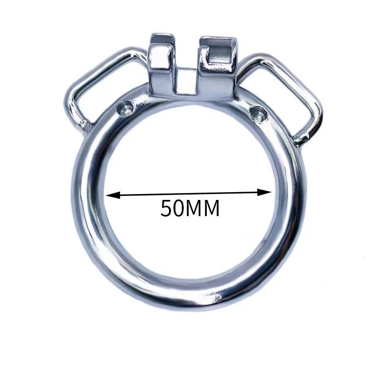 Round Ring Curved Ring with Ears dimensions showing 50mm