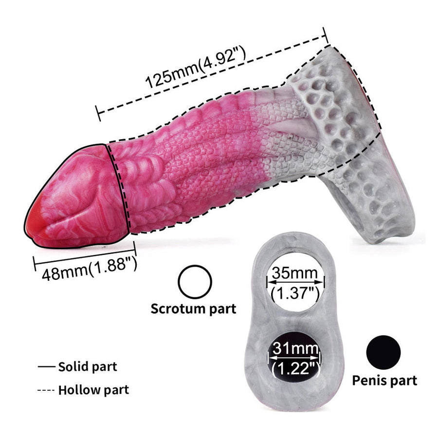 Dragon Scales Penis Extension Sleeve, gallery view 5