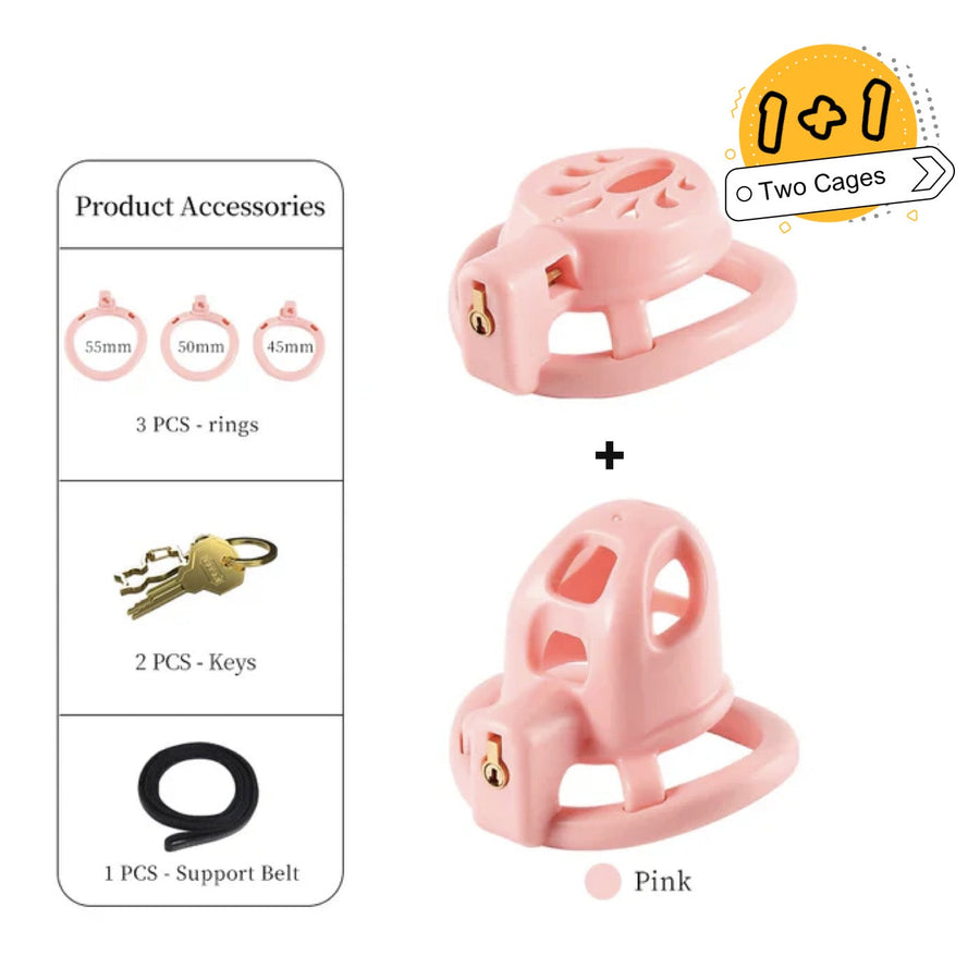 Flat & Small Cock Cage Set product view
