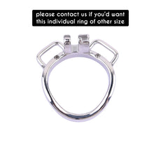 Lade das Bild in den Galerie-Viewer, Metal Botted Male Chastity Cage with Belt
