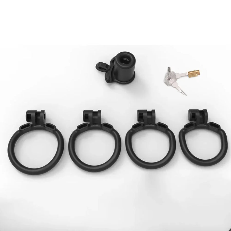 BDSM Sissy Slave Inverted Male Chastity Cage, gallery view 11