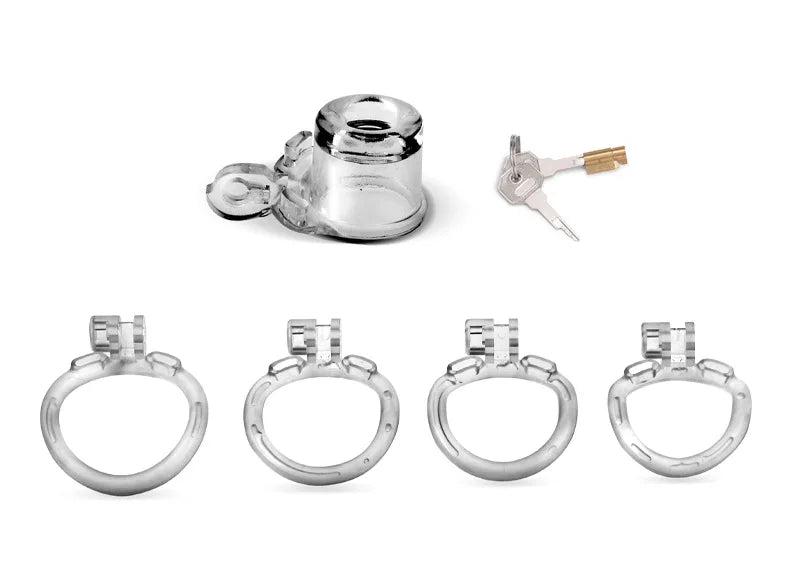 BDSM Sissy Slave Inverted Male Chastity Cage, gallery view 12