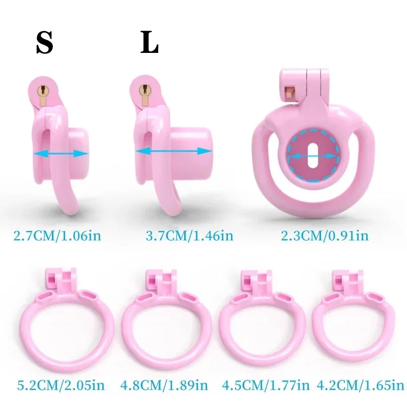 BDSM Sissy Slave Inverted Male Chastity Cage, gallery view 3