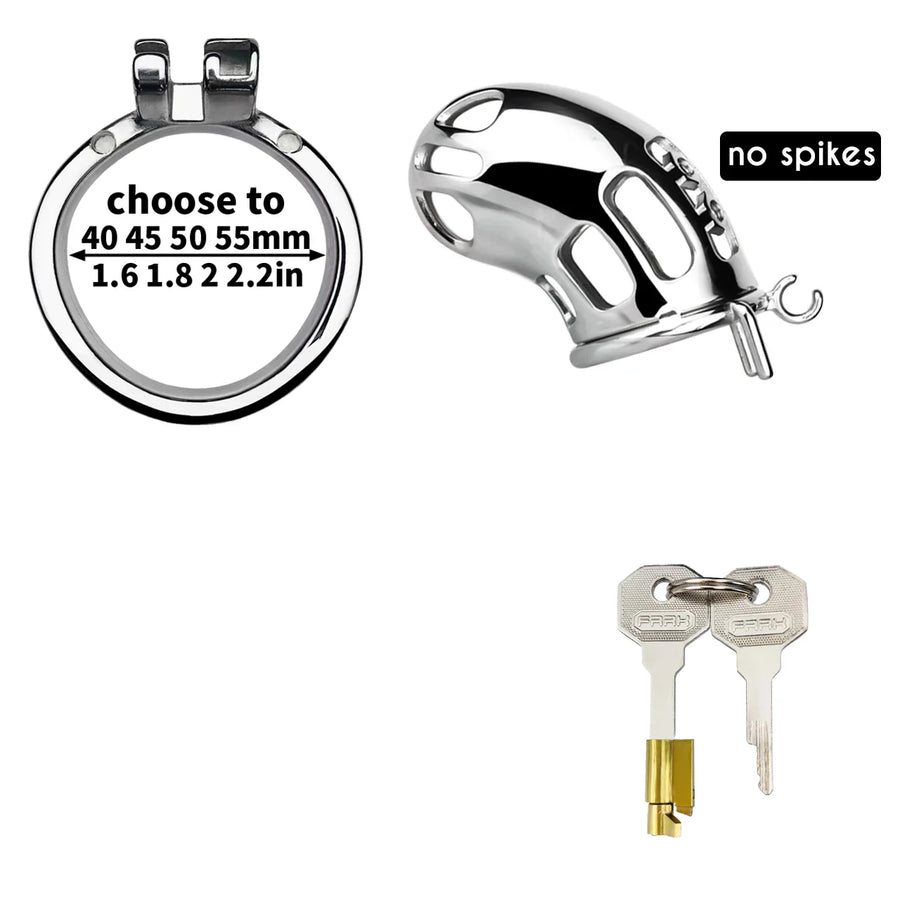 Spiked Male Chastity Cage with Anal Plug, gallery view 13