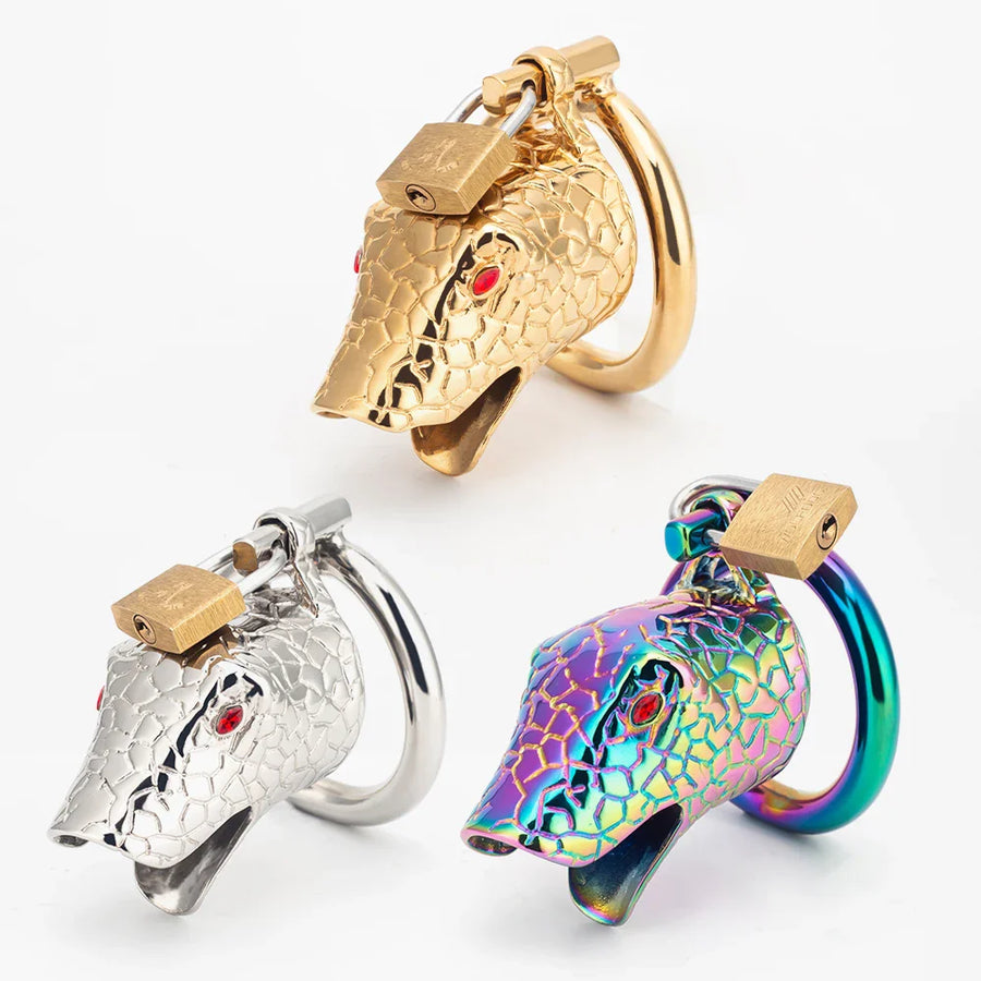 Snake Head Chastity Cage product view
