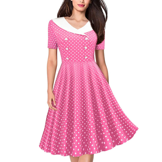 Sissy Polka Dot Printed Vintage Dresses product view