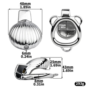 Small Shell Shaped Chastity Cage