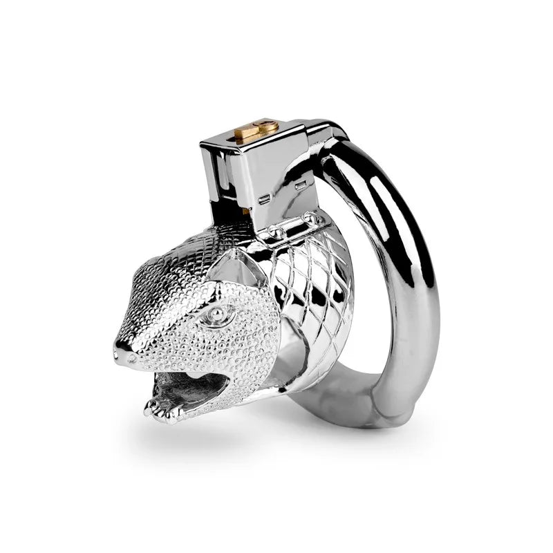 Metal Snakehead Chastity Cage, gallery view 3