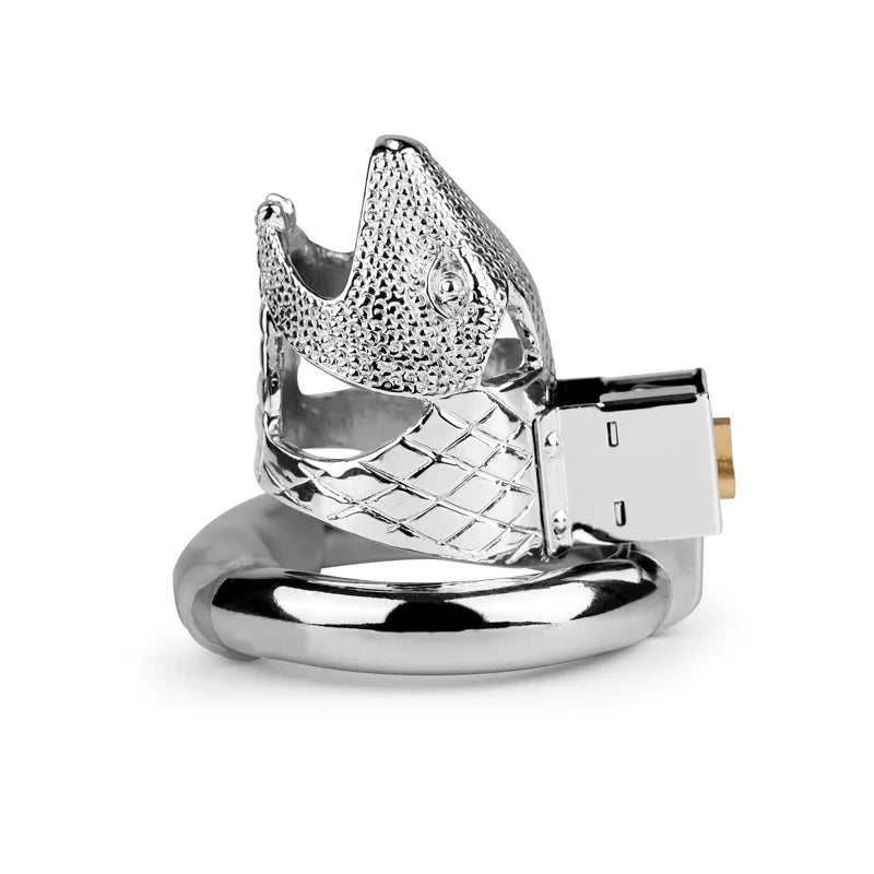 Metal Snakehead Chastity Cage, gallery view 2