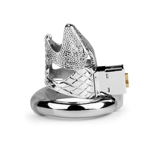 Metal Snakehead Chastity Cage
