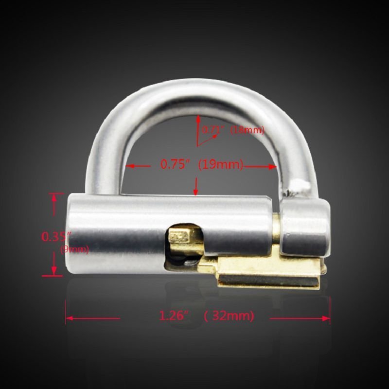 D-Ring PA Lock Glans Piercing, gallery view 2