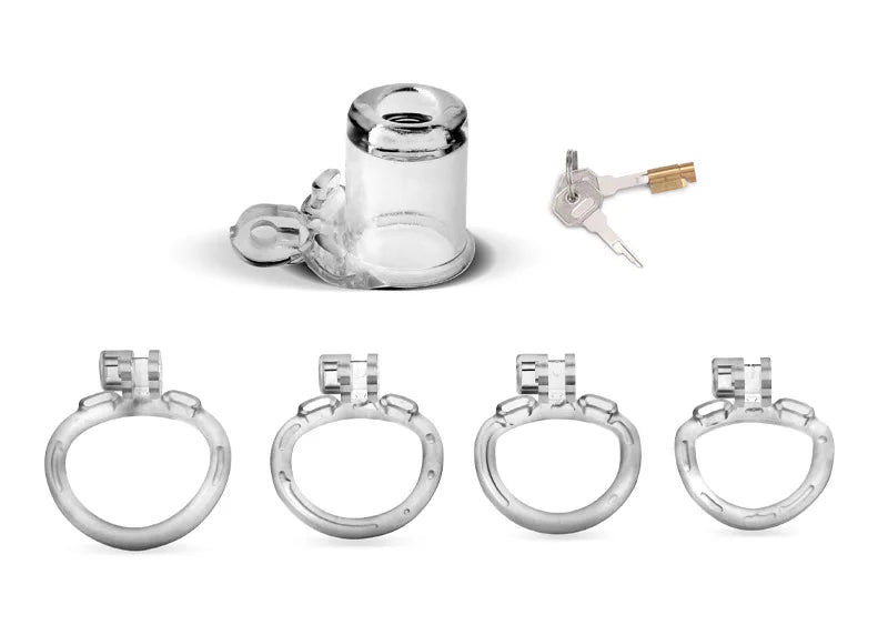 BDSM Sissy Slave Inverted Male Chastity Cage, gallery view 14
