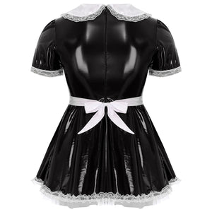 Mens Ruffle Lace Sissy Maid Dress