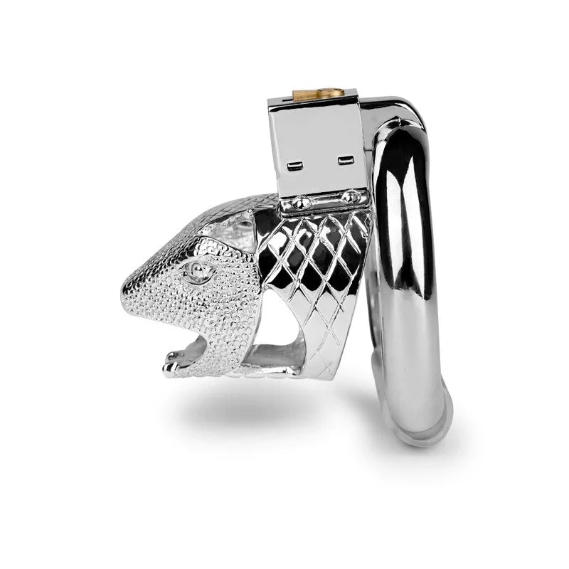 Metal Snakehead Chastity Cage, gallery view 4