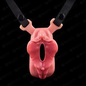 Silicone Sissy Chastity Toy with Belt