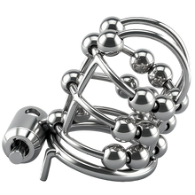Lade das Bild in den Galerie-Viewer, Stainless Steel Bead PA Chastity Cage 4
