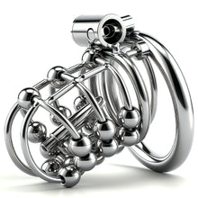 Lade das Bild in den Galerie-Viewer, Stainless Steel Bead PA Chastity Cage
