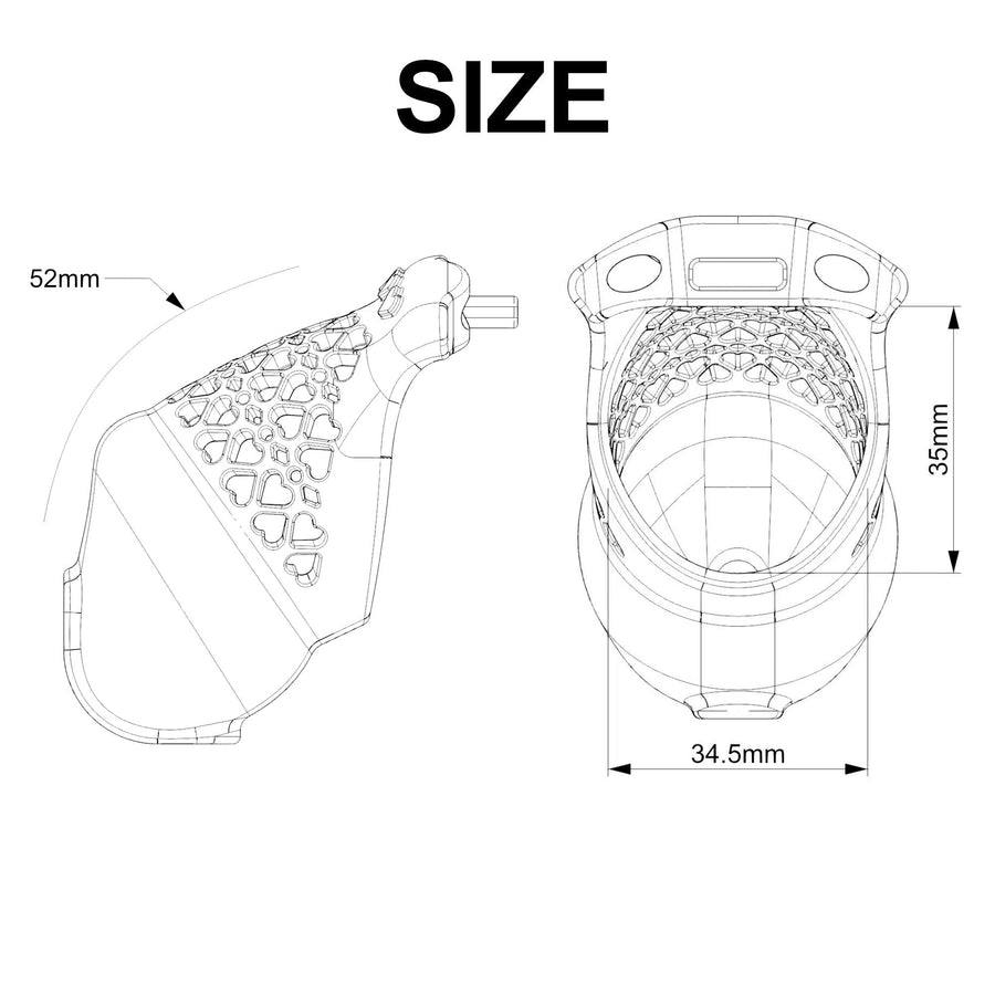 Beginner 3D Printed Resin Male Chastity Cage, gallery view 17