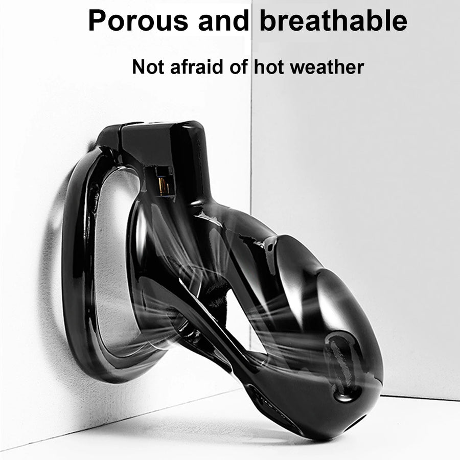 Black Metal Chastity Lock, gallery view 8