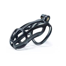 Lade das Bild in den Galerie-Viewer, Black Stripe Mamba Chastity Cage Kit 1.77 To 4.13 Inches in alternate gallery view 7
