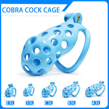 Lade das Bild in den Galerie-Viewer, Blue Hole Mamba Chastity Cage Kit - 1.77 to 4.13 feature details graphic 1
