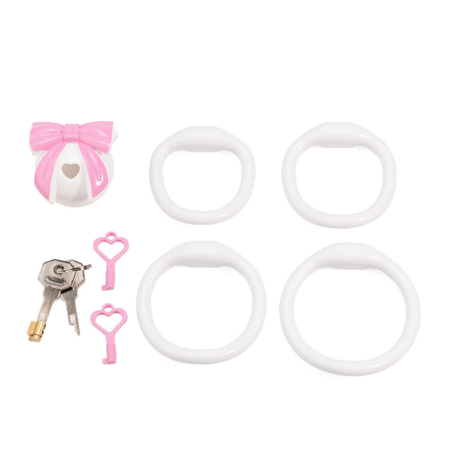 Bowknot Lid Chastity Cage Invisible, gallery view 4