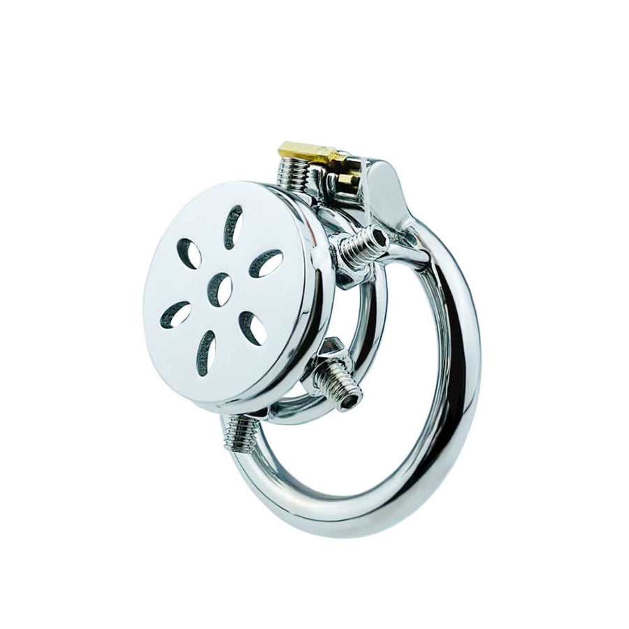 Flat Chastity Lock With Spikes, gallery view 4