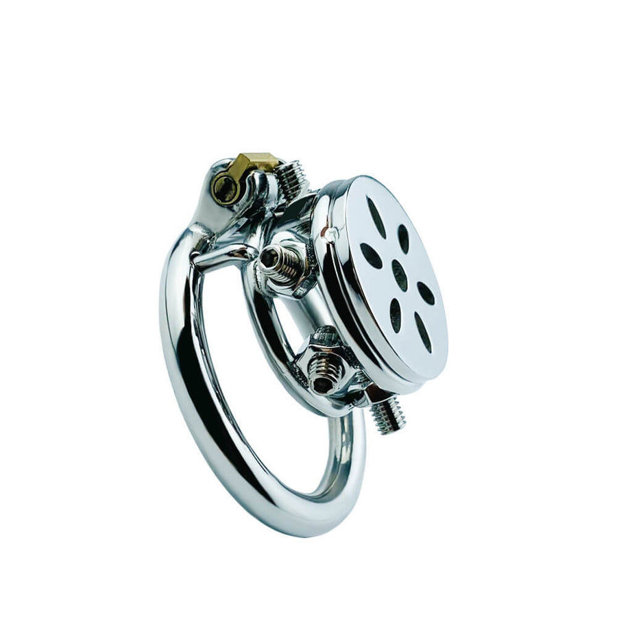 Flat Chastity Lock With Spikes, gallery view 2