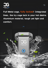 Lade das Bild in den Galerie-Viewer, Cagink Micro Chastity Cage -metal cage full ocked
