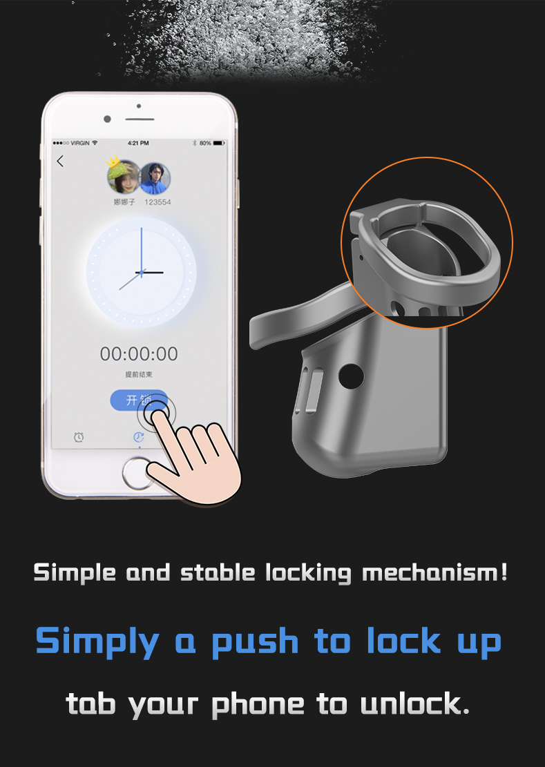 Cagink Micro Chastity Cage -  Simple Locking
