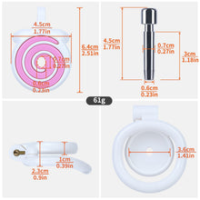 Load image into Gallery viewer, Pink cage and optional catheter measurements
