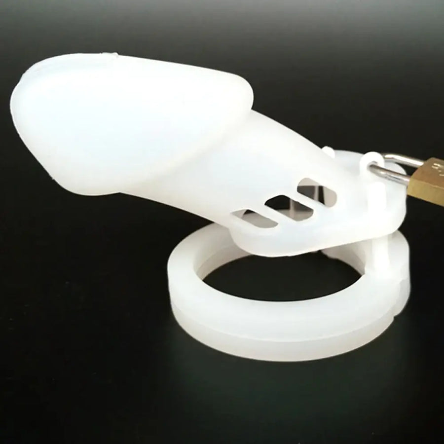 CB6000 Silicone Chastity Cage White, gallery view 2