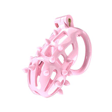 Load image into Gallery viewer, FlexiSpike Chastity Cage -pink spikes
