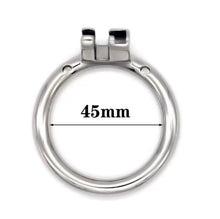 Lade das Bild in den Galerie-Viewer, Stainless Steel Round/Arc Chastity Ring
