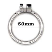 Lade das Bild in den Galerie-Viewer, Stainless Steel Round/Arc Chastity Ring
