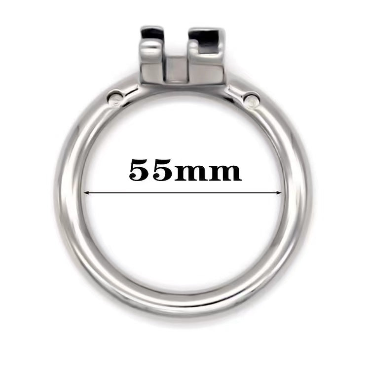Stainless Steel Round/Arc Chastity Ring, gallery view 5