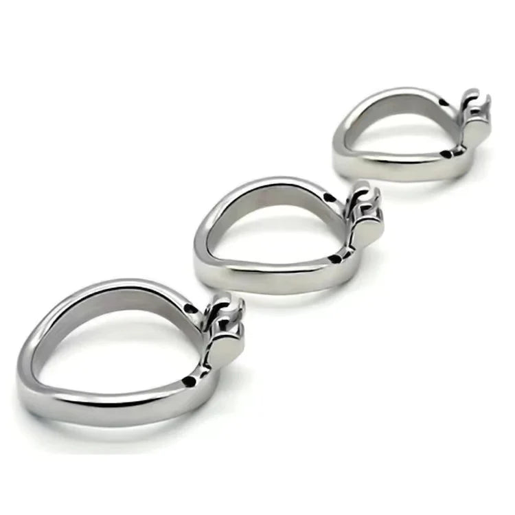 Stainless Steel Round/Arc Chastity Ring, gallery view 7