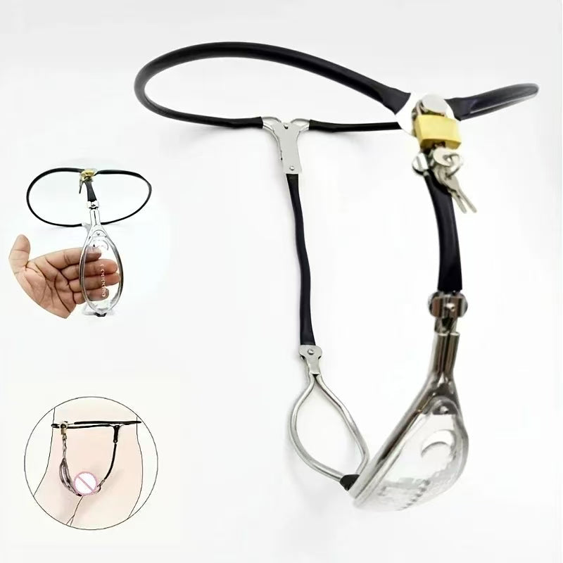 Clear Chastity Belt For Female product view