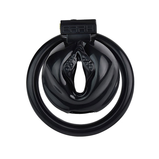Clit Chastity Cage Black Pink product view