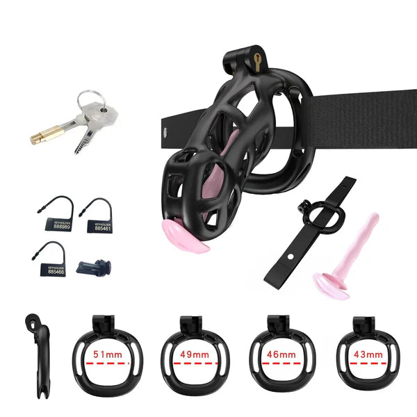 Cobra Chastity Set With Belt -15