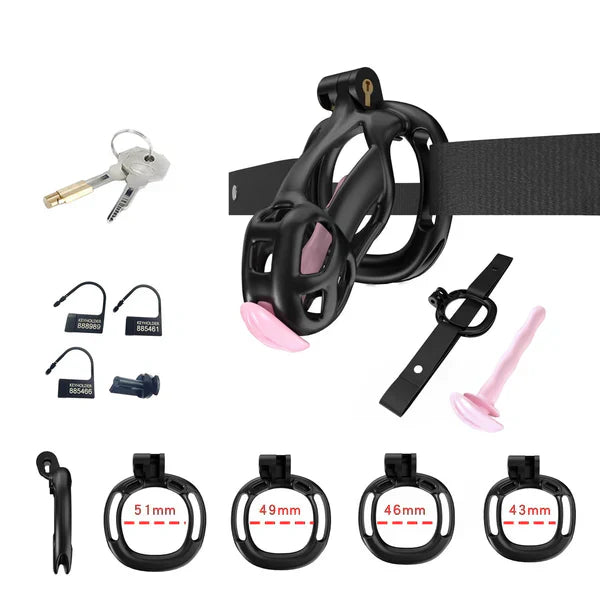 Cobra Chastity Cage With Belt and Urethal, gallery view 4