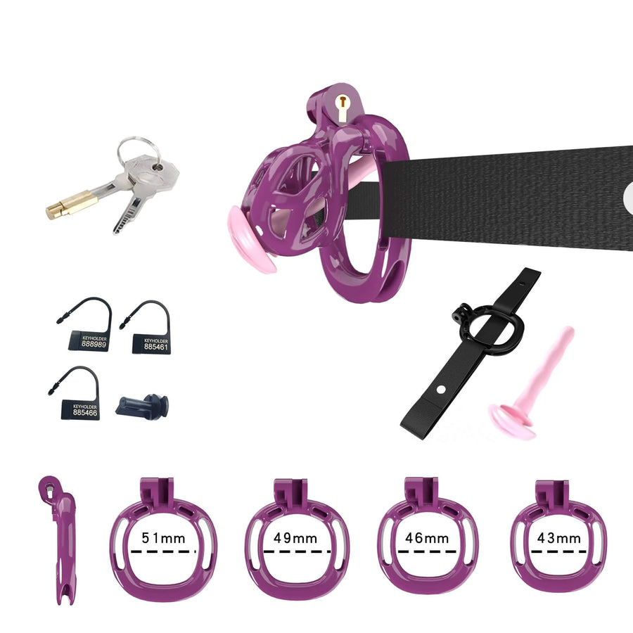 Cobra Chastity Set With Belt  23