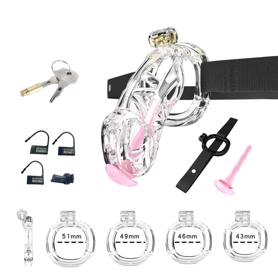 Cobra Chastity Set With Belt  -24